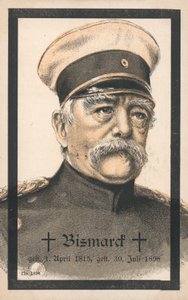 Otto von Bismarck (lithographie en couleur)