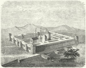 Palais de Dioclétien à Salona, capitale de la province romaine de Dalmatie (gravure) - German School