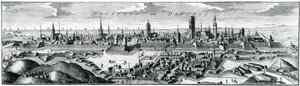 Vue panoramique de Danzig (Gdansk) - German School