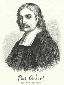 Paul Gerhardt, théologien luthérien et hymnodiste allemand (gravure) - German School