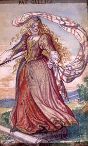 Pax Gallica, une personnification de la paix française, vers 1640