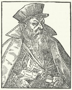 Philipp Nicodemus Frischlin, dramaturge allemand (gravure) - German School
