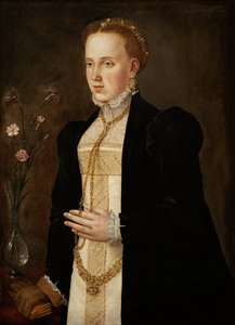 Philippine Welser (épouse de Ferdinand II de Tyrol ou de Habsbourg) - German School