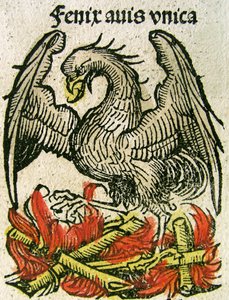 Phénix, publié dans la Chronique de Nuremberg, 1493 - German School