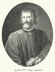 Pietro Aretino, poète et écrivain italien (gravure) - German School
