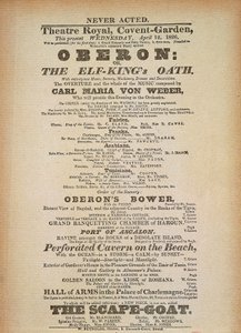Affiche de la première représentation d