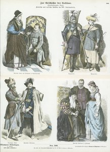 Costumes polonais et russes, 15ème et 16ème siècles - German School