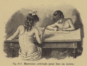 Mauvaise posture pour lire et écrire - German School