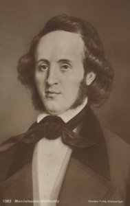 Portrait de Felix Mendelssohn - German School