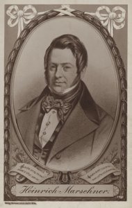 Portrait de Heinrich Marschner - German School