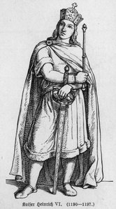 Portrait de Henri IV, dit Le Sévère ou Le Cruel (1165-1197), roi d
