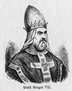 Portrait du pape Grégoire VII (Hildebrand) - German School
