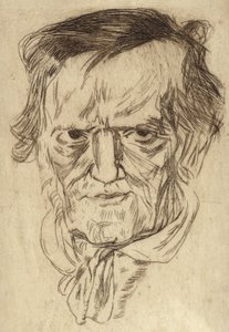 Portrait de Richard Wagner - German School