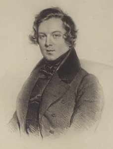 Portrait de Robert Schumann - German School