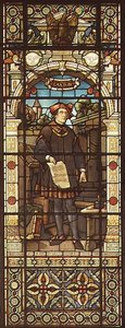 Portrait de William Caxton (c.1422-91) réalisé par Mayer and Co., firme munichoise active à Londres, c.1880 - German School