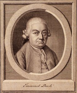Portrait du compositeur allemand Carl Philipp Emanuel Bach (1714-1788) fils de Johan Sebastian Bach - German School