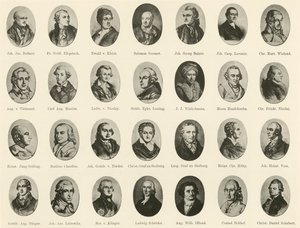 Portraits de célèbres Allemands de Ritter vom Deutschen Geiste - German School