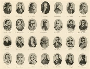 Portraits de célèbres Allemands de Ritter vom Deutschen Geiste - German School