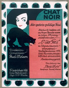 Affiche publicitaire pour le cabaret 