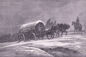 Poste de campagne prussien dans la neige, Histoire de la guerre entre la France et l