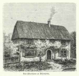 Presbytère de Sessenheim, maison de Friederike Brion, avec qui Johann Wolfgang Goethe a eu une histoire d