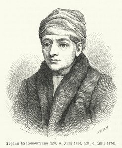 Regiomontanus, mathématicien et astronome de la Renaissance allemande (gravure) - German School