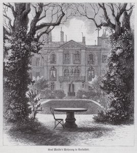 Résidence du maréchal von Moltke, commandant victorieux des armées prussiennes pendant la guerre franco-prussienne, Versailles, France (gravure) - German School