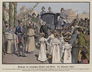 Retour de la famille royale prussienne à Berlin, 23 décembre 1809