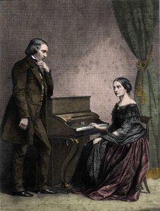Robert et Clara Schumann, musiciens allemands