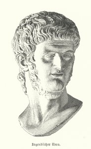 Empereur romain Néron dans sa jeunesse (gravure) - German School