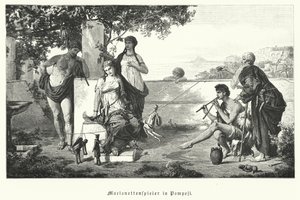 Marionnettistes romains à Pompéi - German School