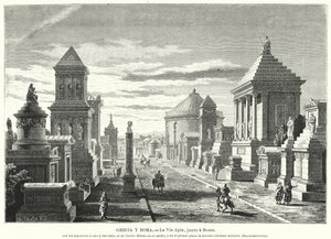 Tombes romaines le long de la voie Appienne au marqueur des trois milles - German School
