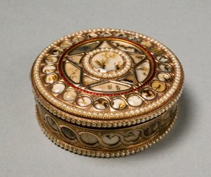 Boîte à priser ronde, vers 1800-30