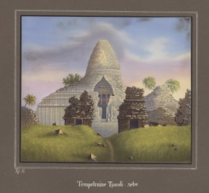 Ruine du temple Tjandi-sebu, Pl.II de Topographischer und Naturwissenschaftlicher Atlas zur Reise durch Java, par Dr.Fr.Junghuhn, Magdebourg 1845 - German School