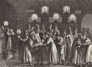 Baptême orthodoxe russe (Illustration pour Bilder-Atlas) - German School