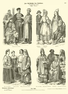 Costumes russes, fin XIXe siècle - German School
