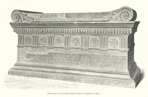 Sarcophage du soldat et consul romain Lucius Cornelius Scipio Barbatus au Vatican, Rome - German School