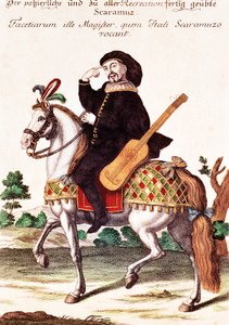 Scaramouche à cheval - German School