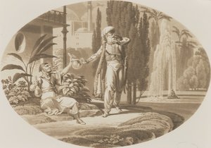 Scène des Noces de Figaro de Wolfgang Amadeus Mozart - German School