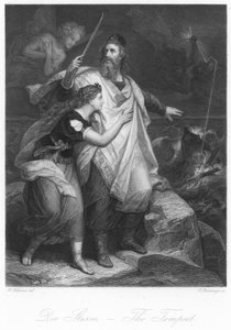 Scène de La Tempête - German School