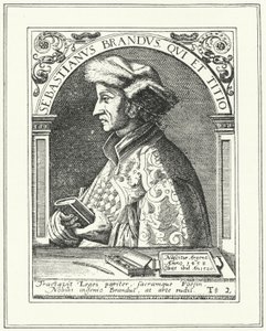 Sebastian Brant, humaniste et satiriste allemand (gravure) - German School
