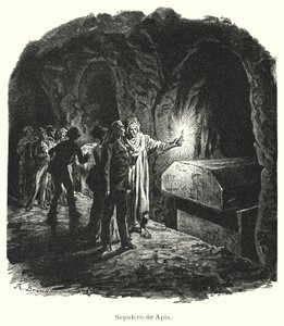Sérapéum de Saqqarah, tombeau des taureaux sacrés Apis vénérés dans l