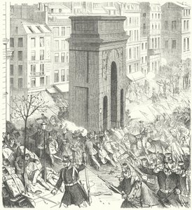 Soldats dans les rues de Paris pendant le coup d