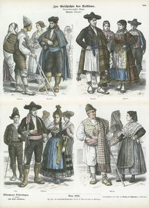 Costumes régionaux espagnols, XIXe siècle - German School