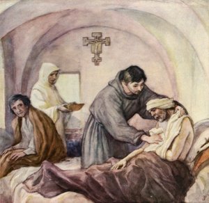 Saint François travaillant à l