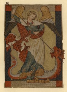 Saint Michel Archange terrassant Satan représenté comme un dragon