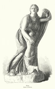 Statue de Niobé protégeant un de ses enfants d