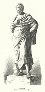 Statue de Sophocle, dramaturge grec antique - German School