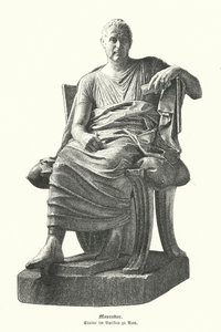 Statue du dramaturge grec Ménandre - German School