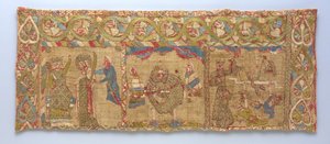 Étole avec le martyre de Sainte Catherine, Rhineland, vers 1200 - German School